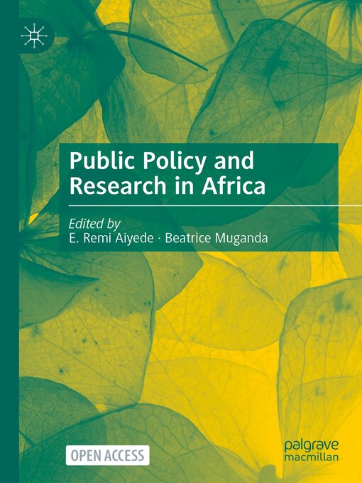 Title details for Public Policy and Research in Africa by E. Remi Aiyede - Available